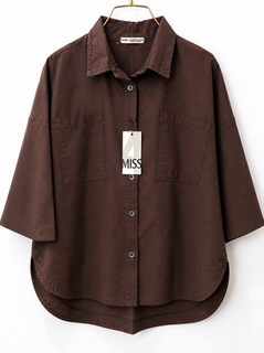 شومیز مانتویی زنانه پارچه خنک و سبک
